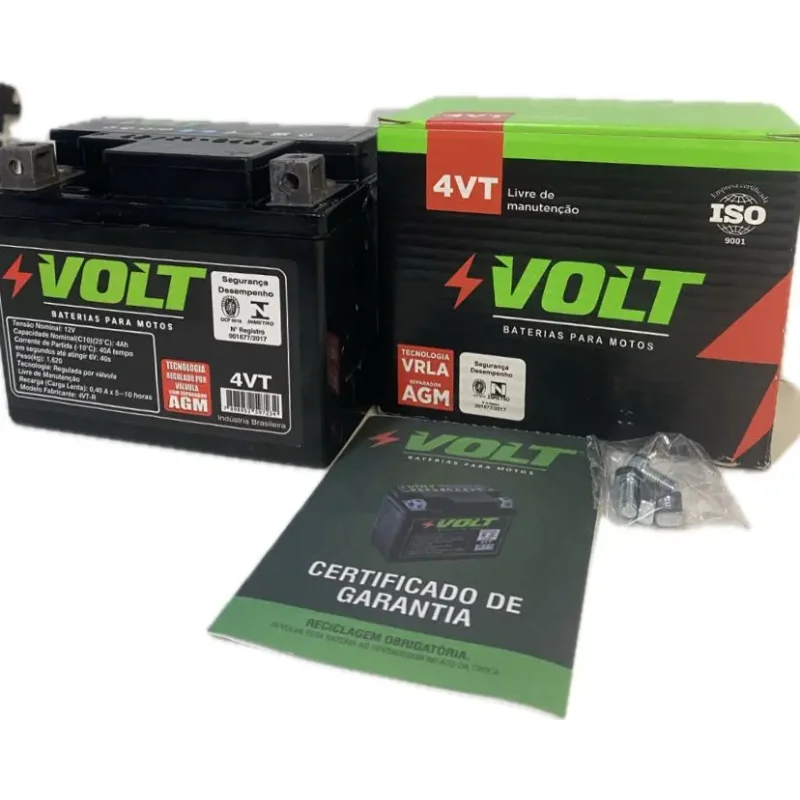 Bateria De Moto Volt 12v 4vt Para Jog 50 E Neo 125