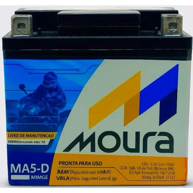 Bateria Moto MA5-D 12V 5Ah AGM