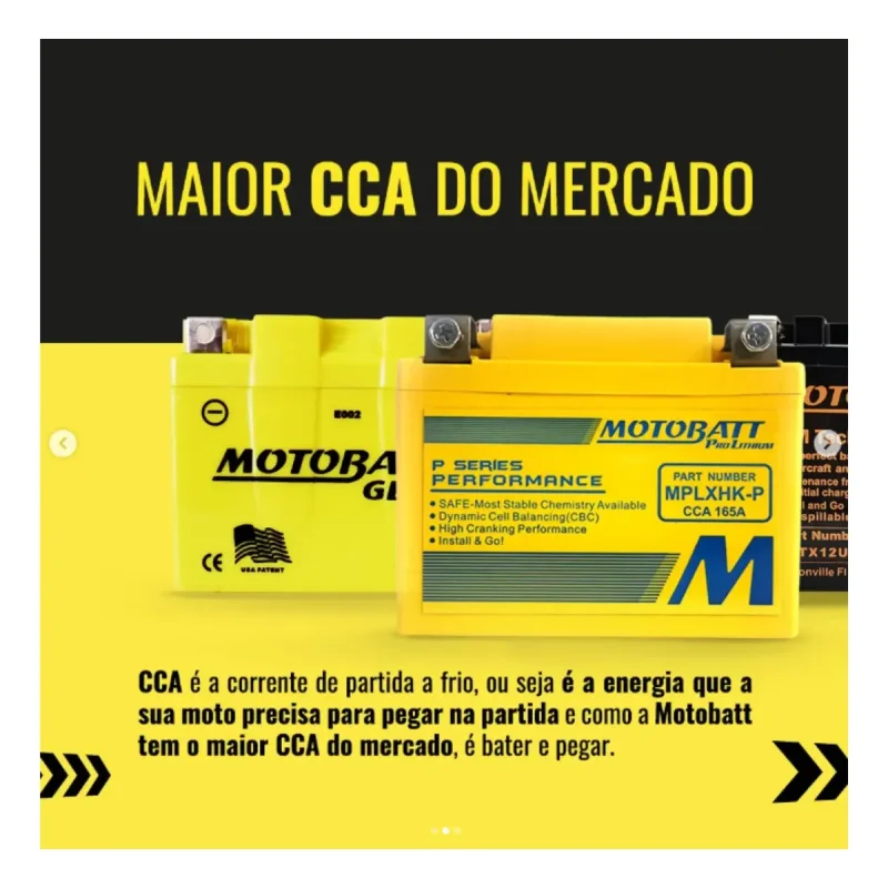 Bateria Motobatt 12v 6ah Mtx5l Em Gel Para Motos