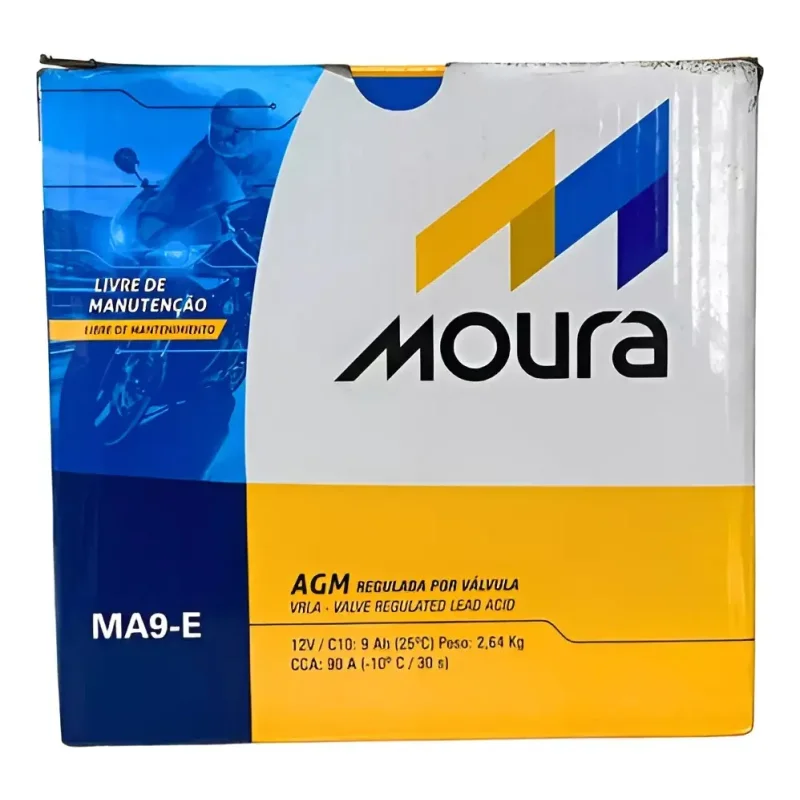Bateria Moura Moto Ma9 E 12v 9ah Ytx9 Bs
