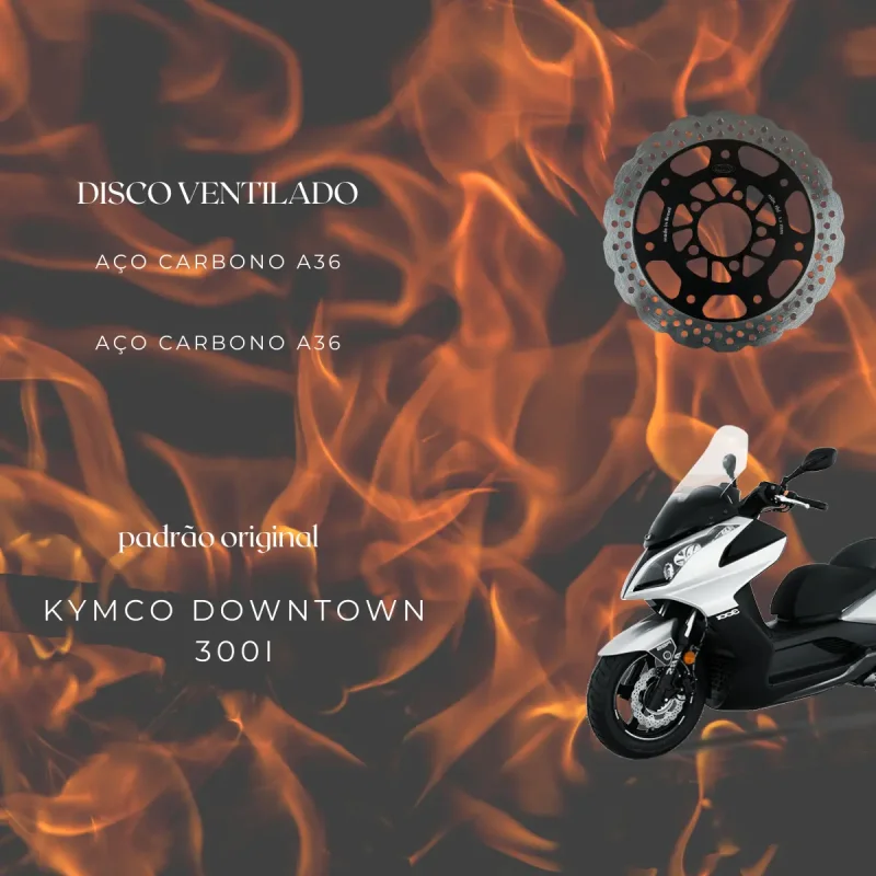 Disco De Freio Dianteiro Kymco Downtown 300i Padrao Original