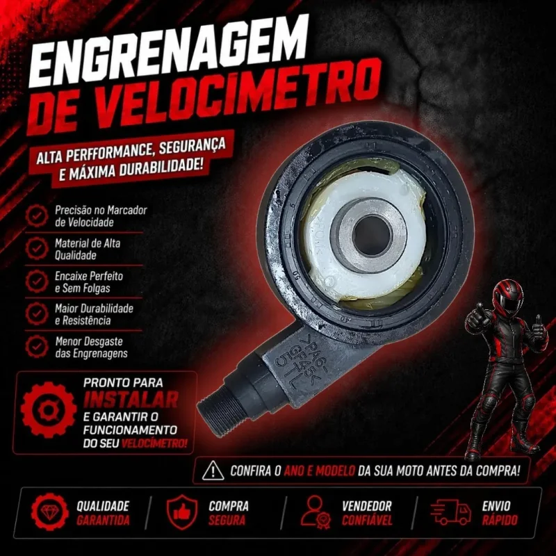 Engrenagem Velocimetro Caracol Completo Yamaha Neo 125 2017 A 2024
