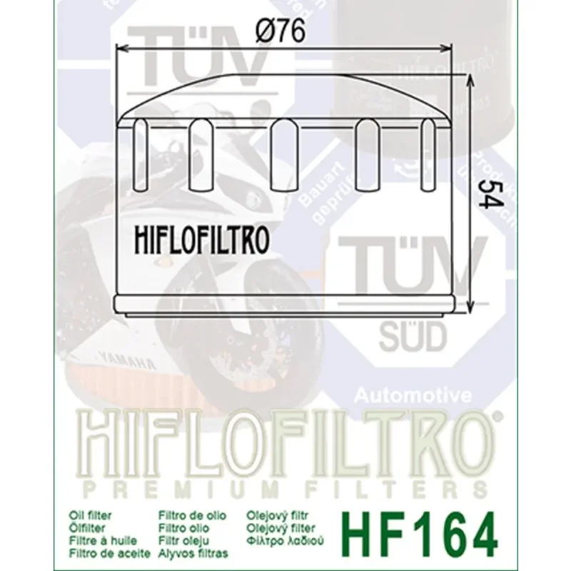 Filtro De Leo Hiflo Hf164 Bmw C400 E Kymco Ak 550