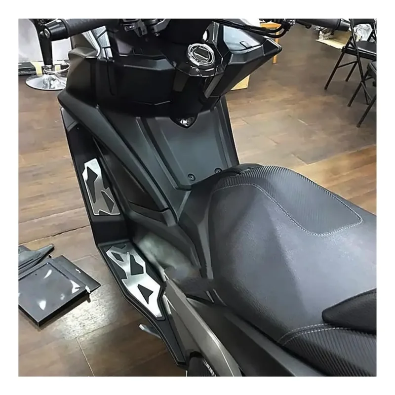 Kit Pedais De Aluminio E Silicone Para Kymco Ak550 2017 2020