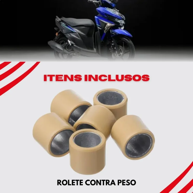 Kit Rolete Contra Peso Yamaha Neo 125 Gp7 6 Und 11g