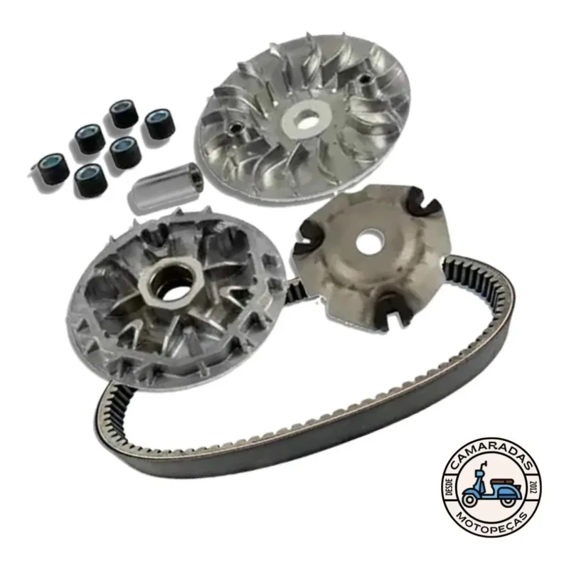 Kit Transmissao Correia Polias Roletes Honda Sh 150 Djxalx