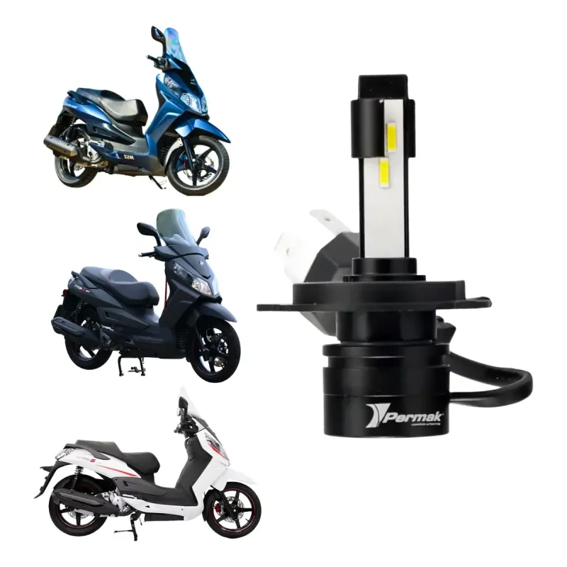 Lampada Led H4 Pk10 Permak Moto 18w 4500l 6000k