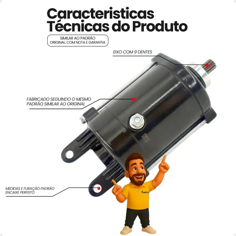 Motor De Partida Dafra Next 250 300 Citycom 300i