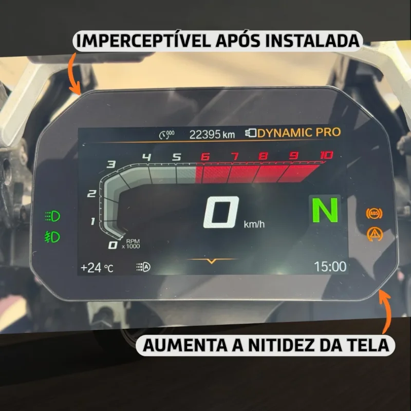 Pelicula Protetora Painel Tft Bmw C 400 X 2025 2026 Totalshield
