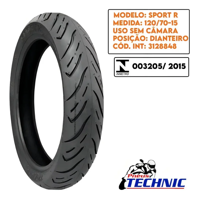 Pneu Technic 12070 15 Sport R Dianteiro 56s