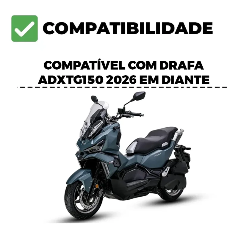 Protetor Carenagem Dafra Adxtg 150 Scam Aco Carbono