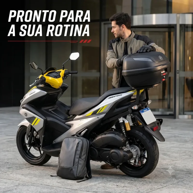 Suporte Bagageiro Yamaha Aerox Para Bau Ate 45l