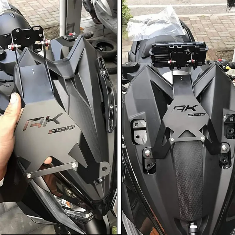 Suporte De Navegacao Movel Para Kymco Ak550 Frontal Em Metal