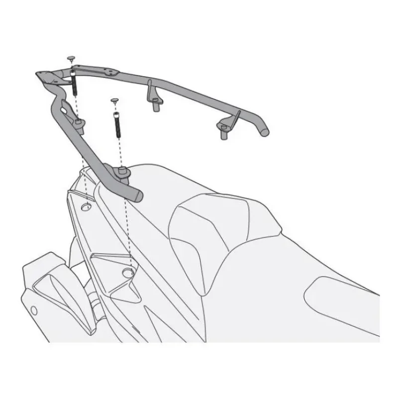 Suporte Para Bau Traseiro Givi Com Base Para Kymco Ak 550