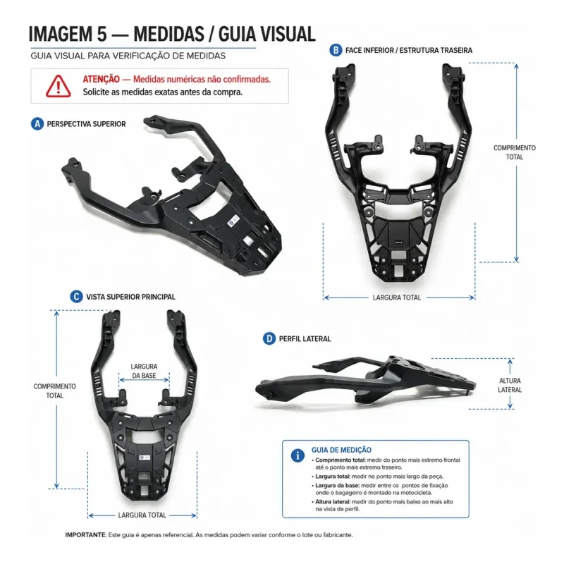 Suporte Para Bau Traseiro Honda X Adv 750 2022 2025 Offracer