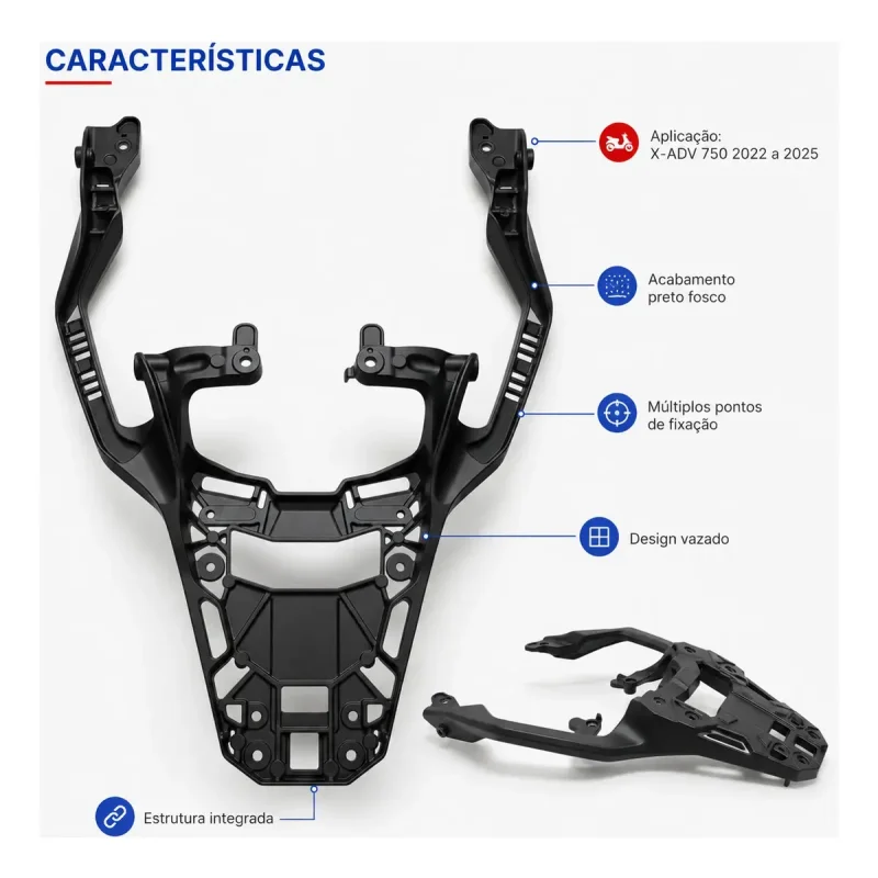Suporte Para Bau Traseiro Honda X Adv 750 2022 2025 Offracer