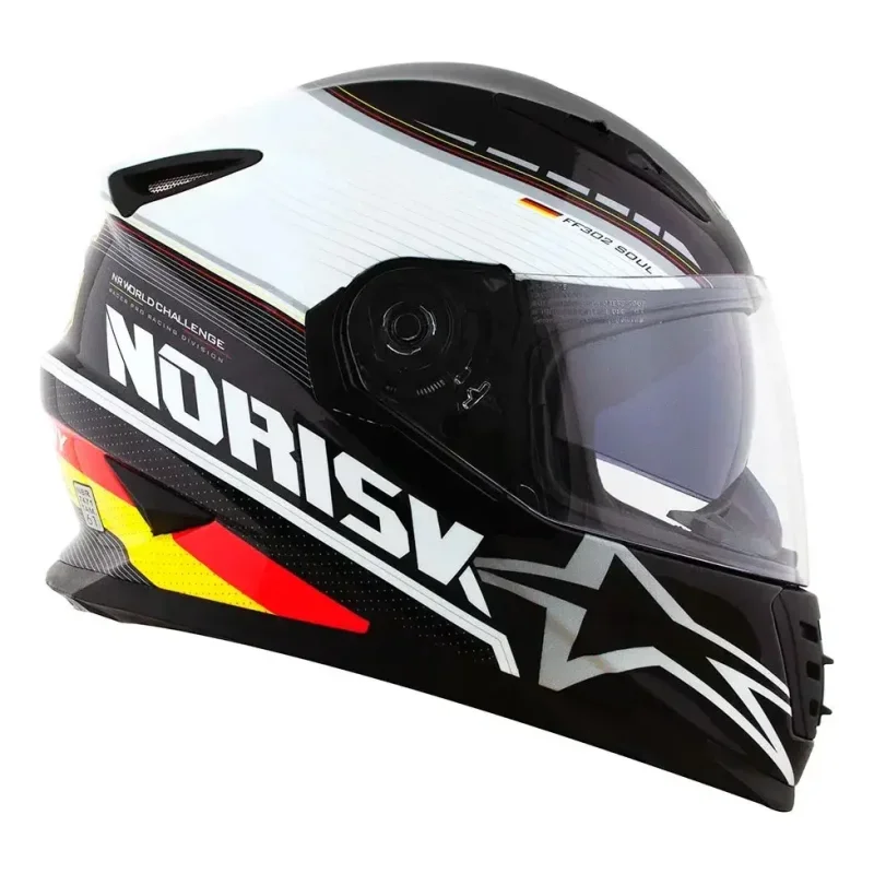 Capacete Fechado Norisk FF302 Grand Prix Germany com Viseira Solar
