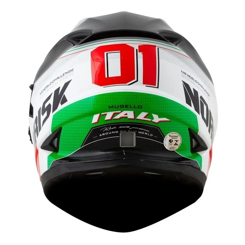 Capacete Fechado Norisk Ff302 Grand Prix Italia Com Viseira Solar