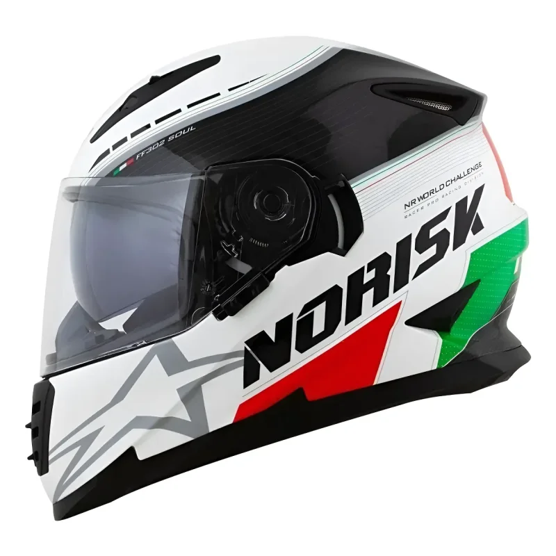 Capacete Fechado Norisk Ff302 Grand Prix Italia Com Viseira Solar