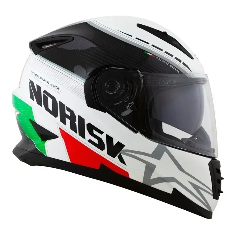 Capacete Fechado Norisk FF302 Grand Prix Itália com Viseira Solar