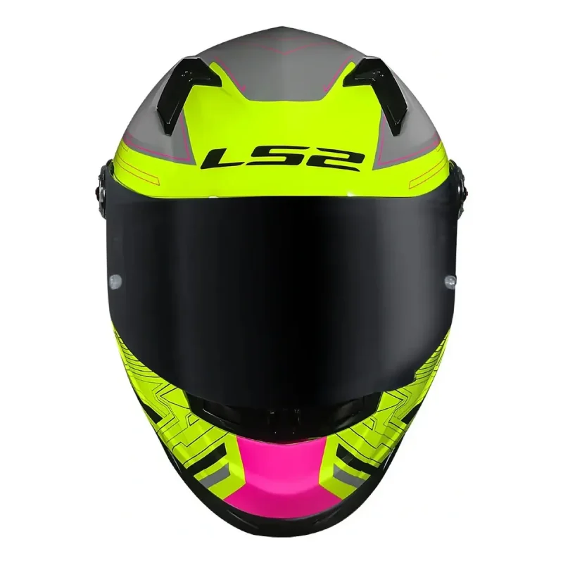 Capacete Ls2 Ff358 Classic S Digital Amarelo Neon