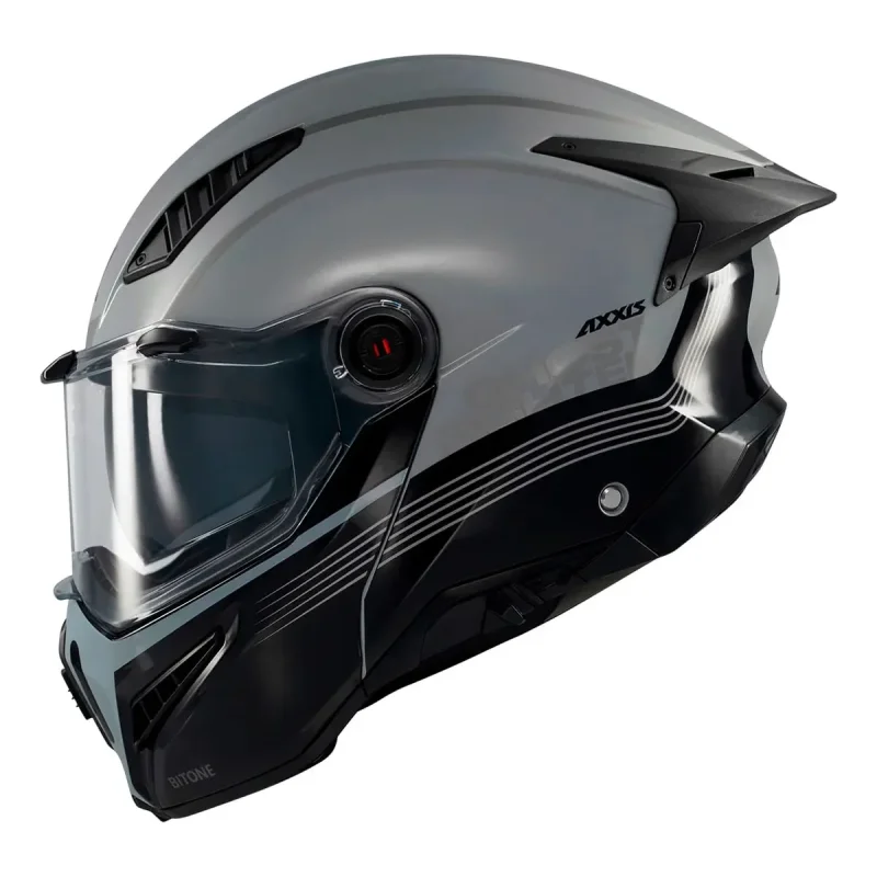 Capacete Modular Axxis Ghostfighter Sv Bitone C2 Cinza