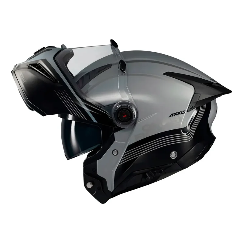Capacete Modular Axxis Ghostfighter Sv Bitone C2 Cinza